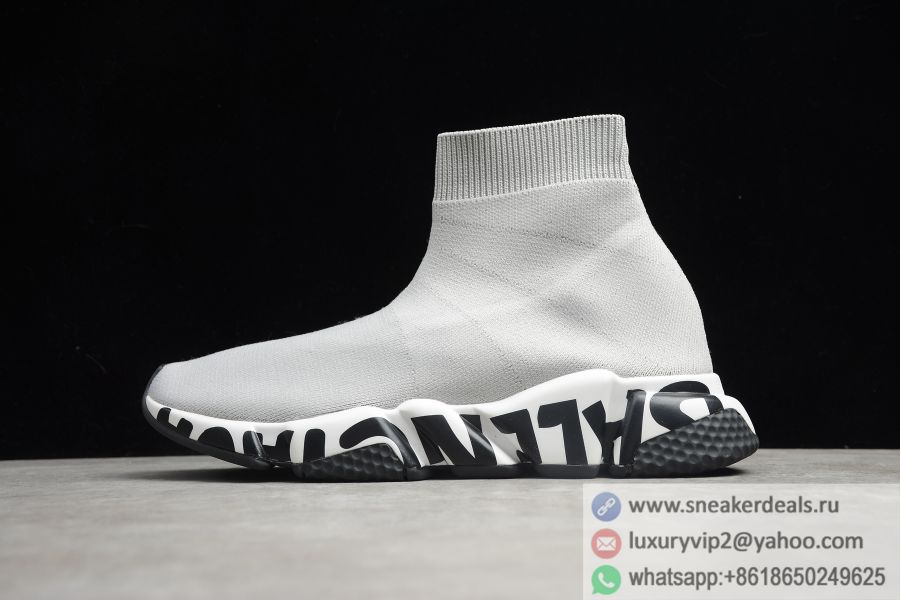 Balenciaga Speed Trainer Sneaker Grijs Paul Warmer 517319W07U01014 Gray Unisex Shoes